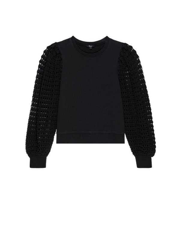 Rails Melody Lace Sleeve Sweatshirt