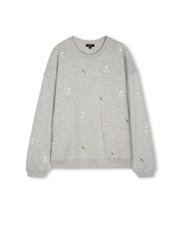 Rails Varsity Champagne Embroidery Sweatshirt