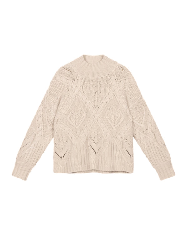 Repeat Chunky Patterned Sweater