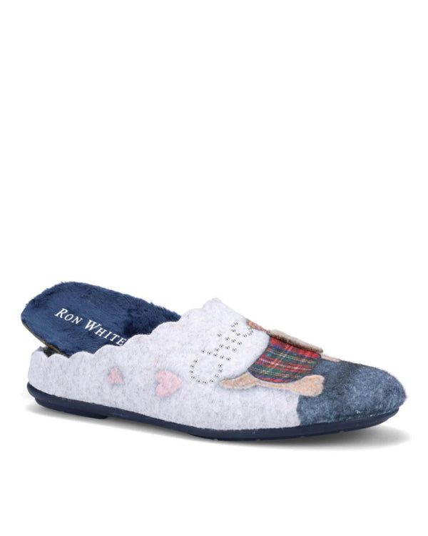 Ron White Lupin Dog Felt Slippers