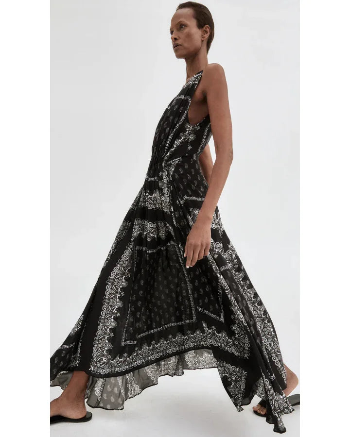 Smythe Drawstring Maxi Dress – BLU'S