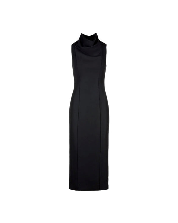 Smythe Funnel Neck Midi Dress