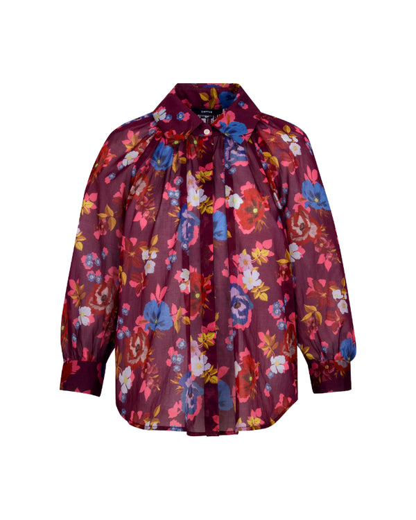 Smythe Gathered Floral Shirt