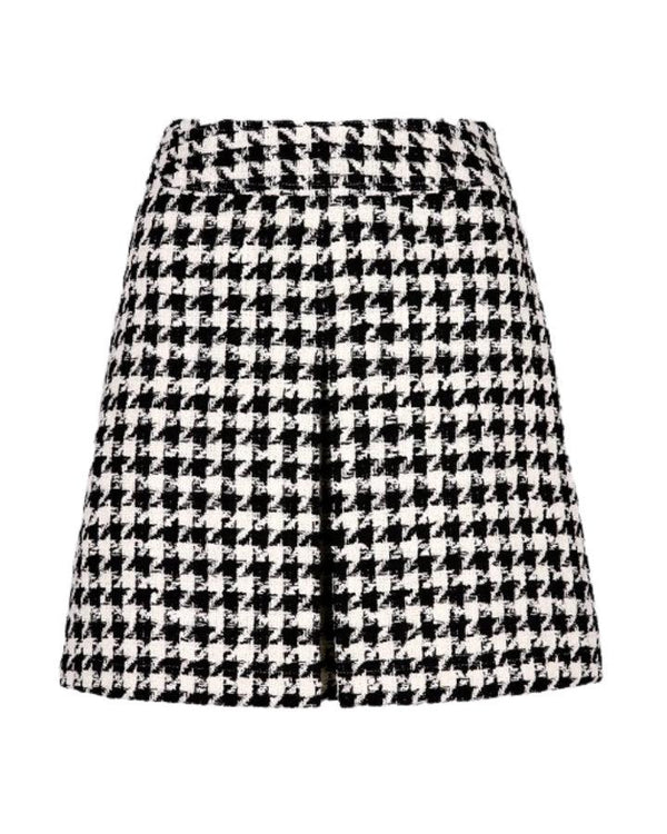 Smythe Single Pleat Tweed Mini Skirt