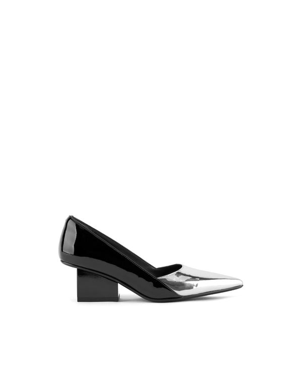 United Nude Raila Silver Toe Pump