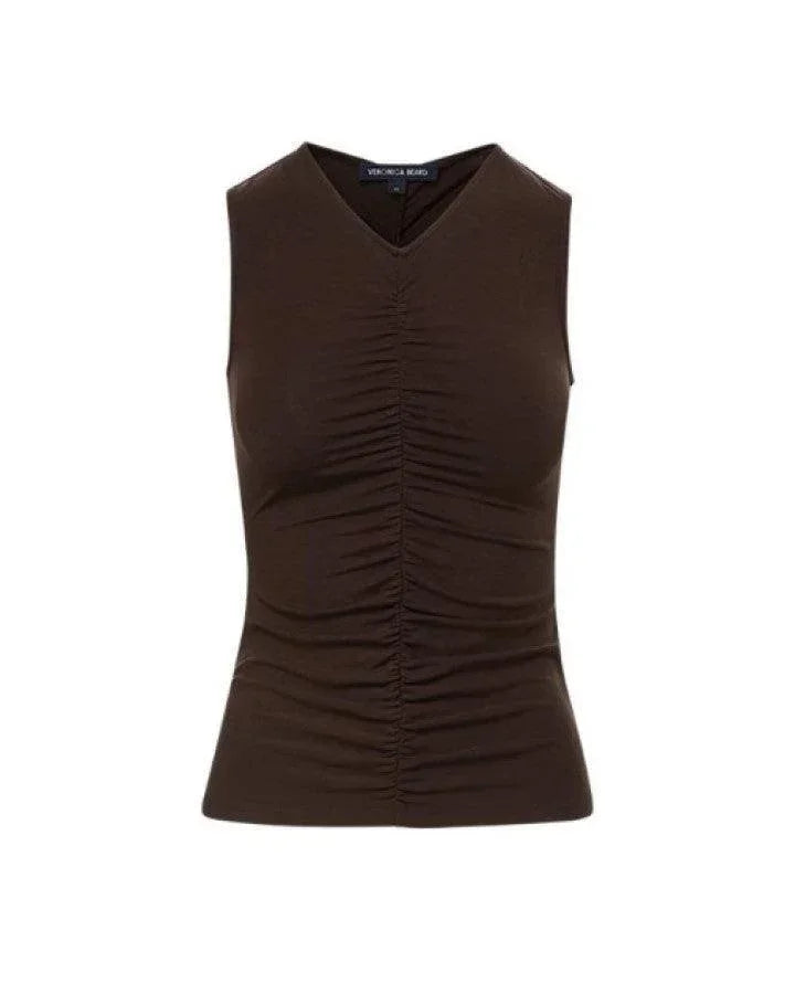 Veronica Beard Neeta Ruched Tank Top
