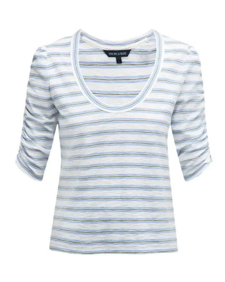 Veronica Beard Netto Contrast Stripe Tee