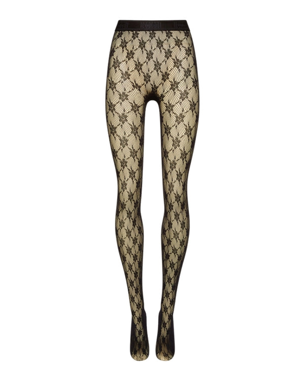 Wolford Rose Net Tights