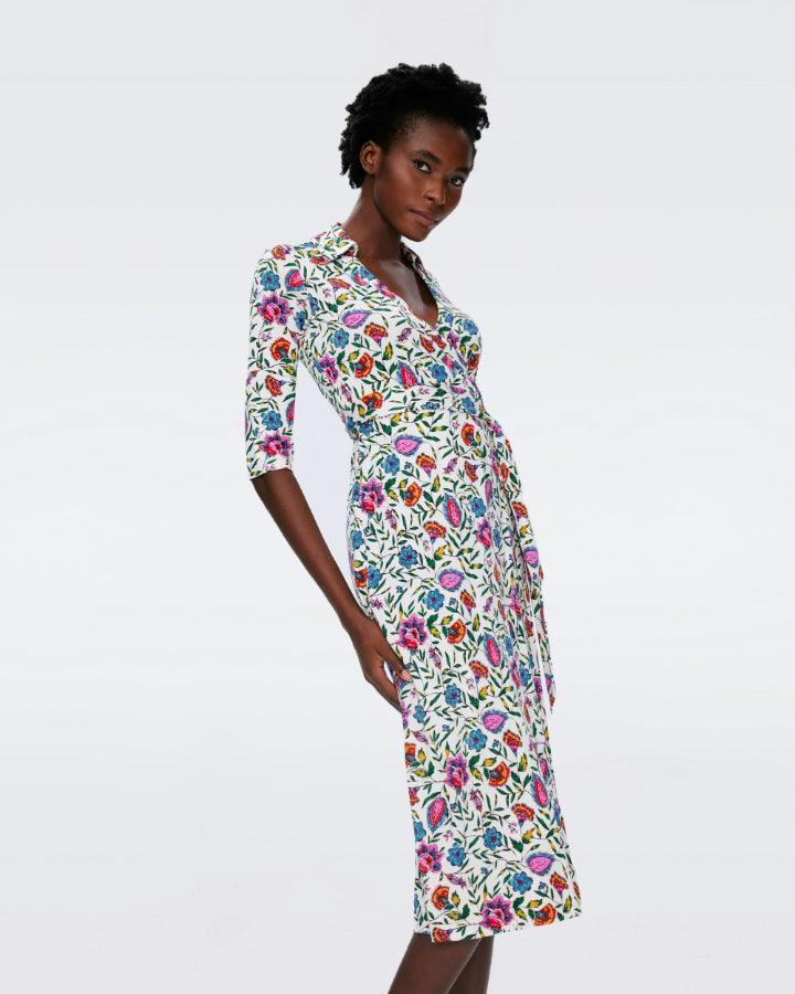 Diane Von Furstenberg Abigail Midi Wrap Dress – BLU'S