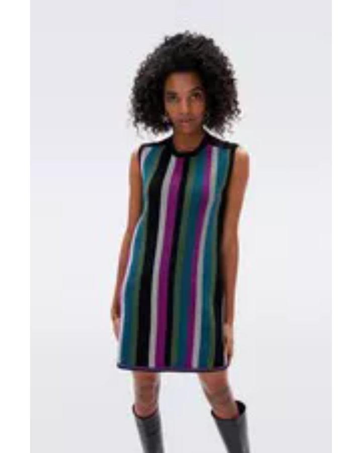 Diane Von Furstenberg - Meta Sleeveless Stripe Dress