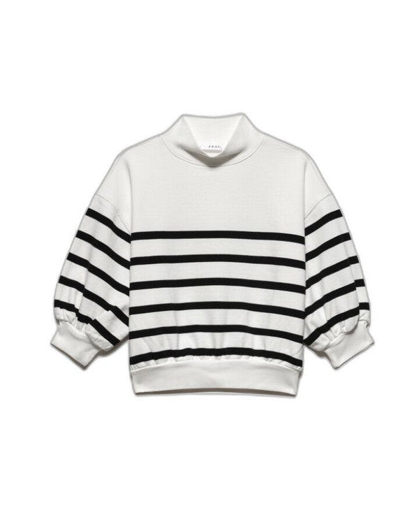 Frame - Balloon Sleeve Mock Neck Sweatshirt