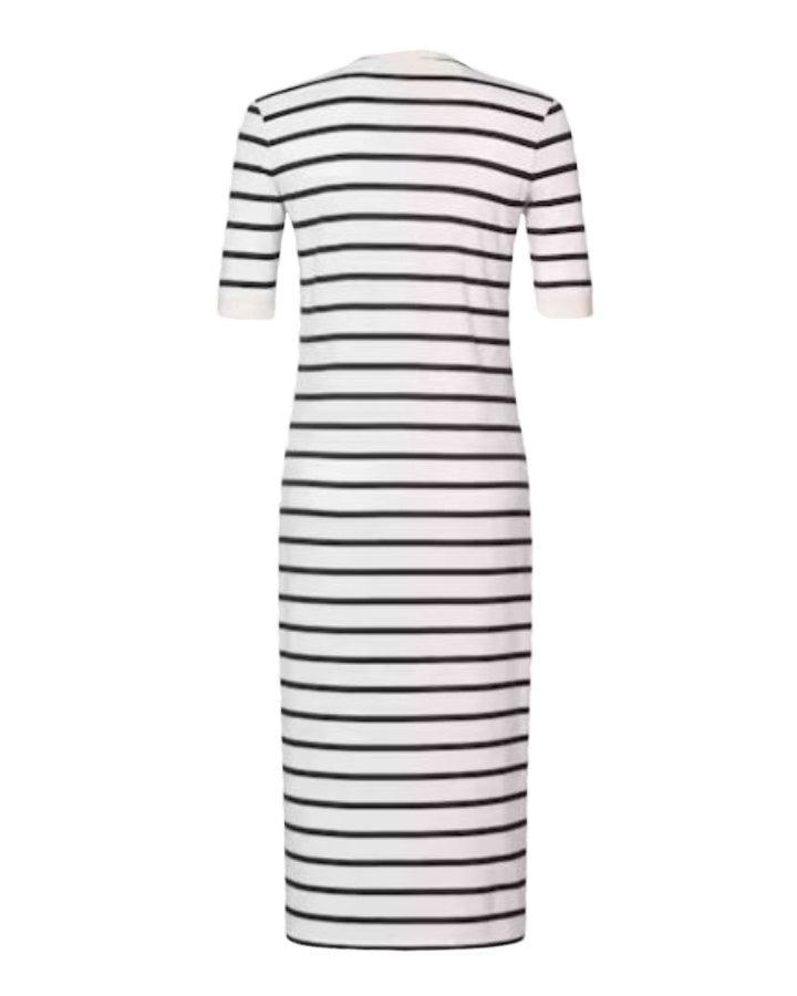 Frame Henley Button Up Stripe Dress