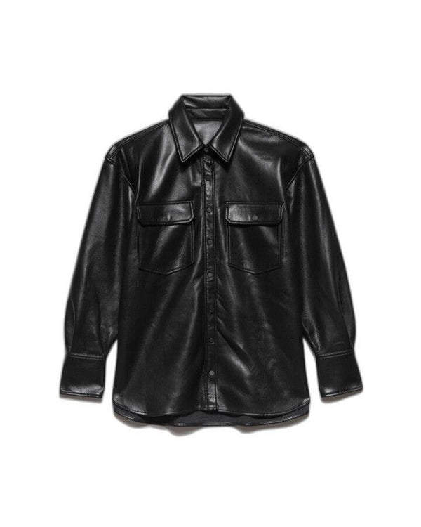 Frame - Recycled Leather Shirt Jacket