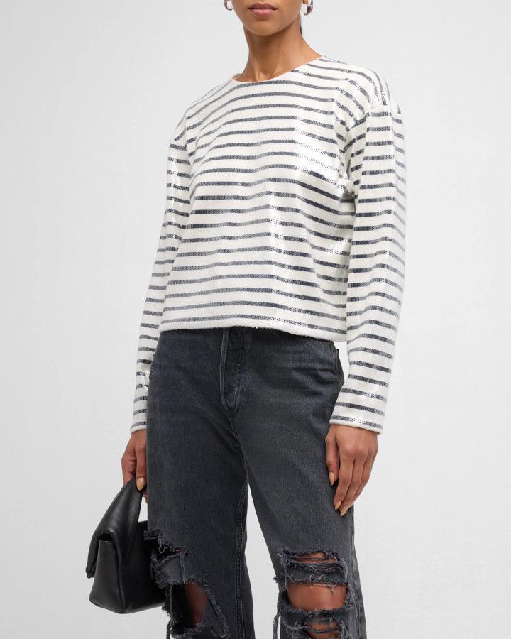 Sequin stripe top hotsell