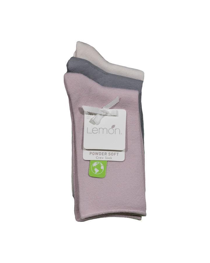 Lemon - Lemon Crew 3 PK Socks