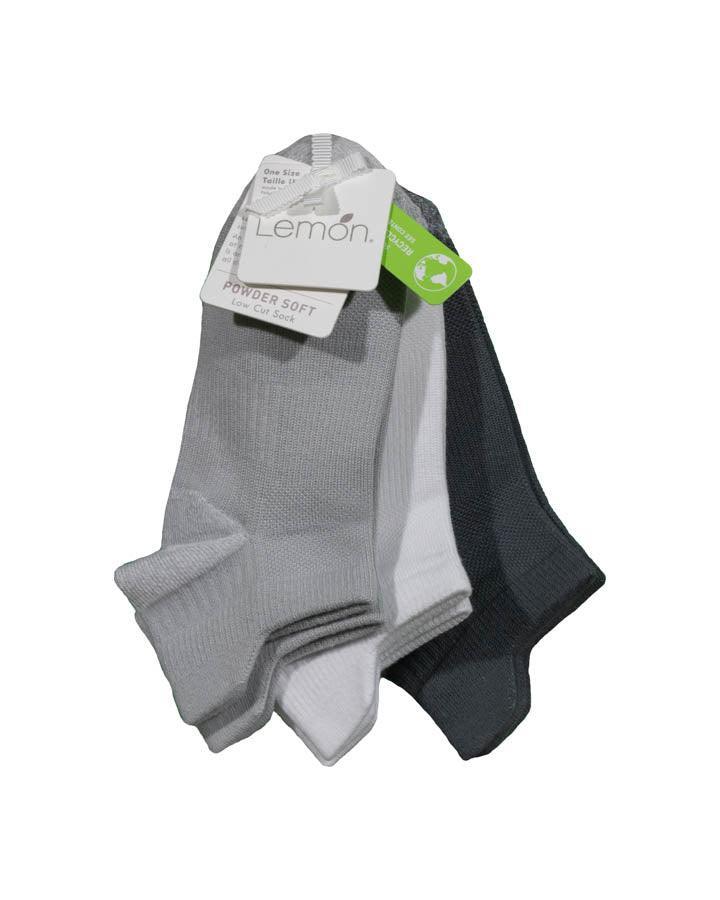 Lemon - Lemon Heel Tab Low Cut 3 PK Socks