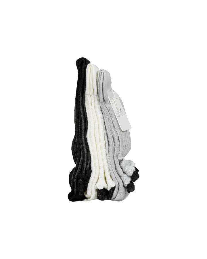Lemon - Lemon Night Lace Cropped Crew 3 PK Socks