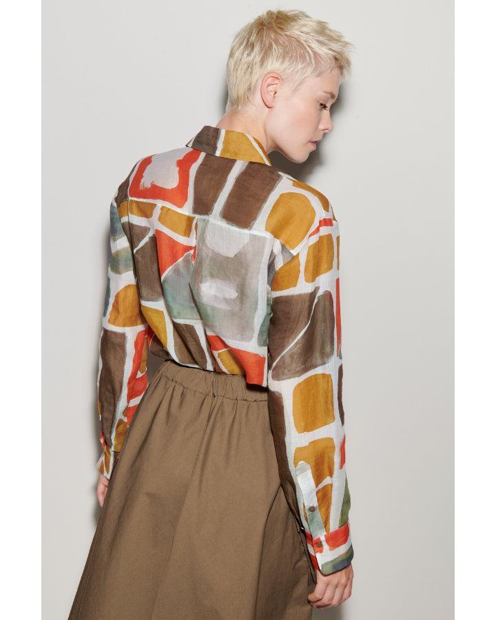 Luisa Cerano - Luisa Cerano Ethnic Print Blouse