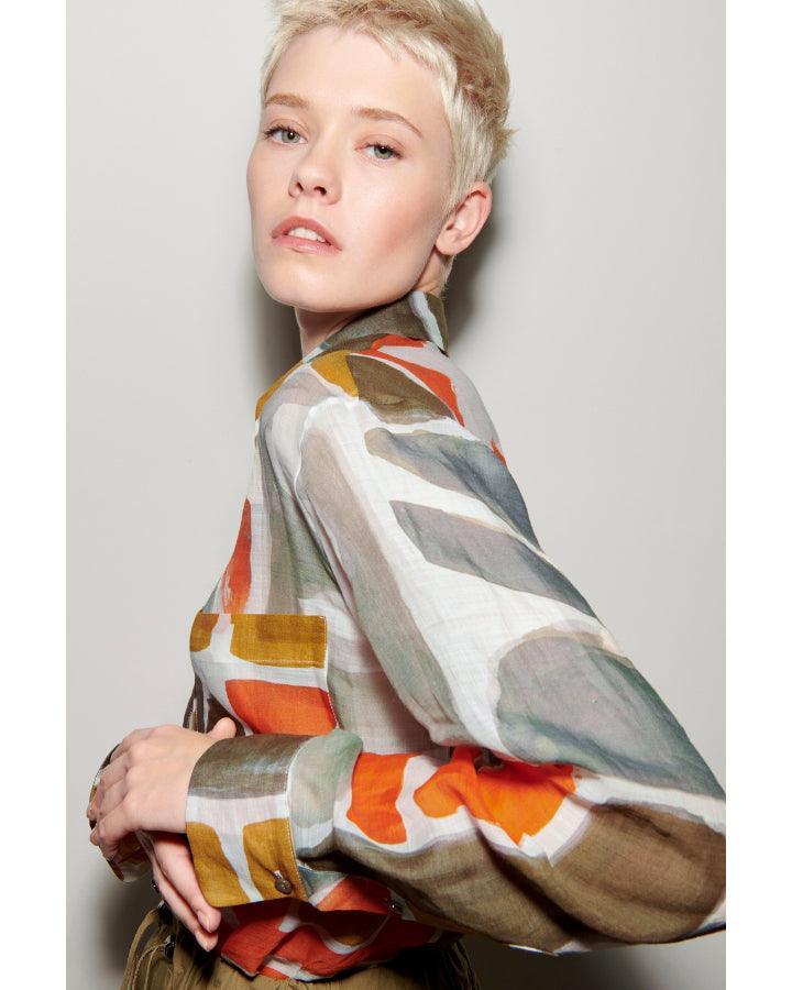 Luisa Cerano - Luisa Cerano Ethnic Print Blouse