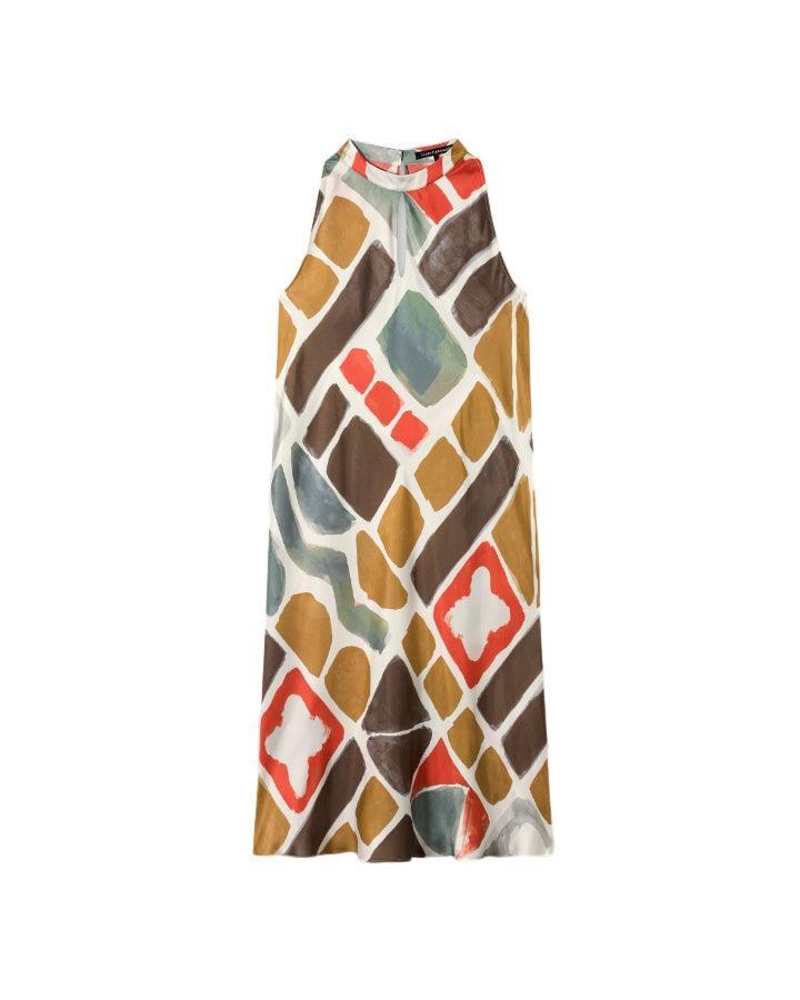Luisa Cerano - Luisa Cerano Ethnic Print Slip Dress