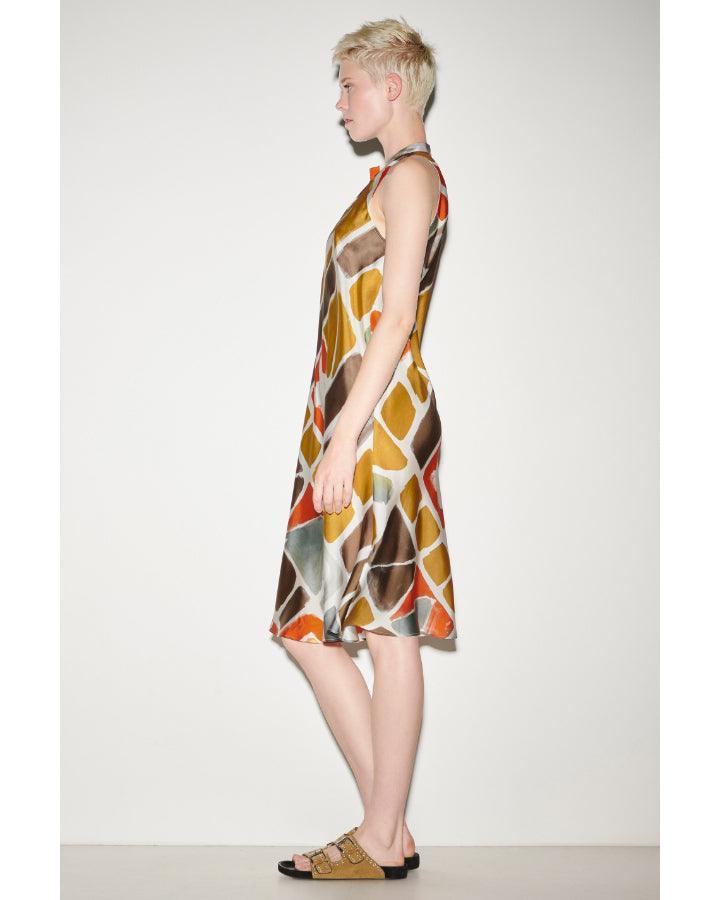 Luisa Cerano - Luisa Cerano Ethnic Print Slip Dress
