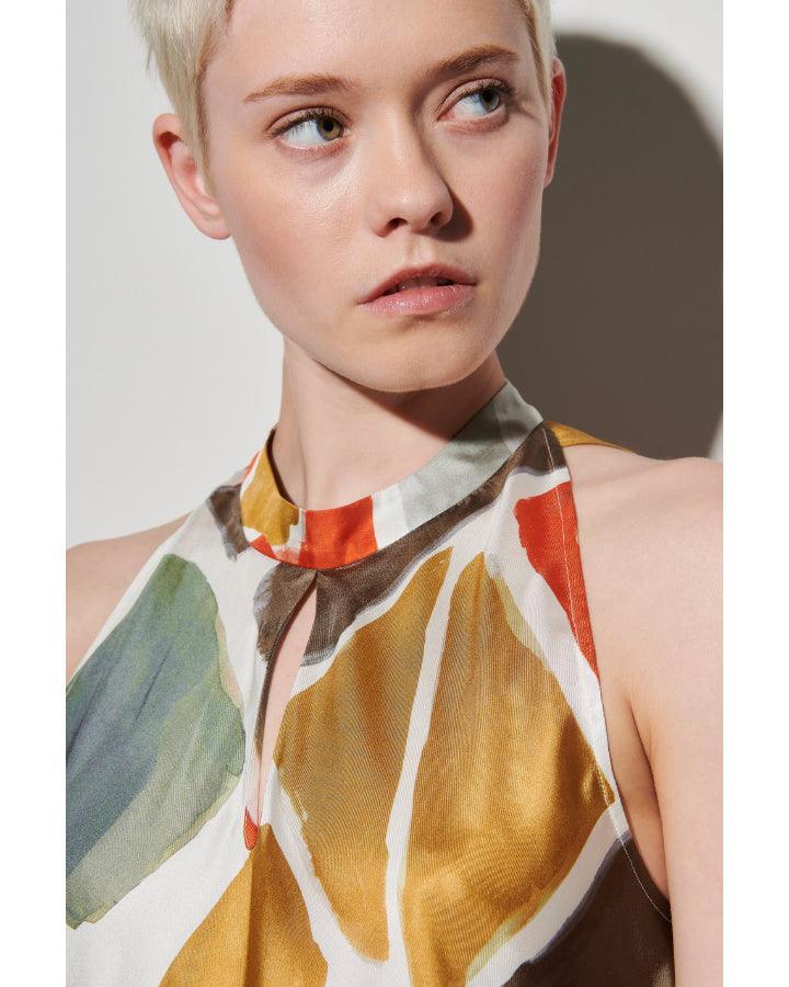 Luisa Cerano - Luisa Cerano Ethnic Print Slip Dress