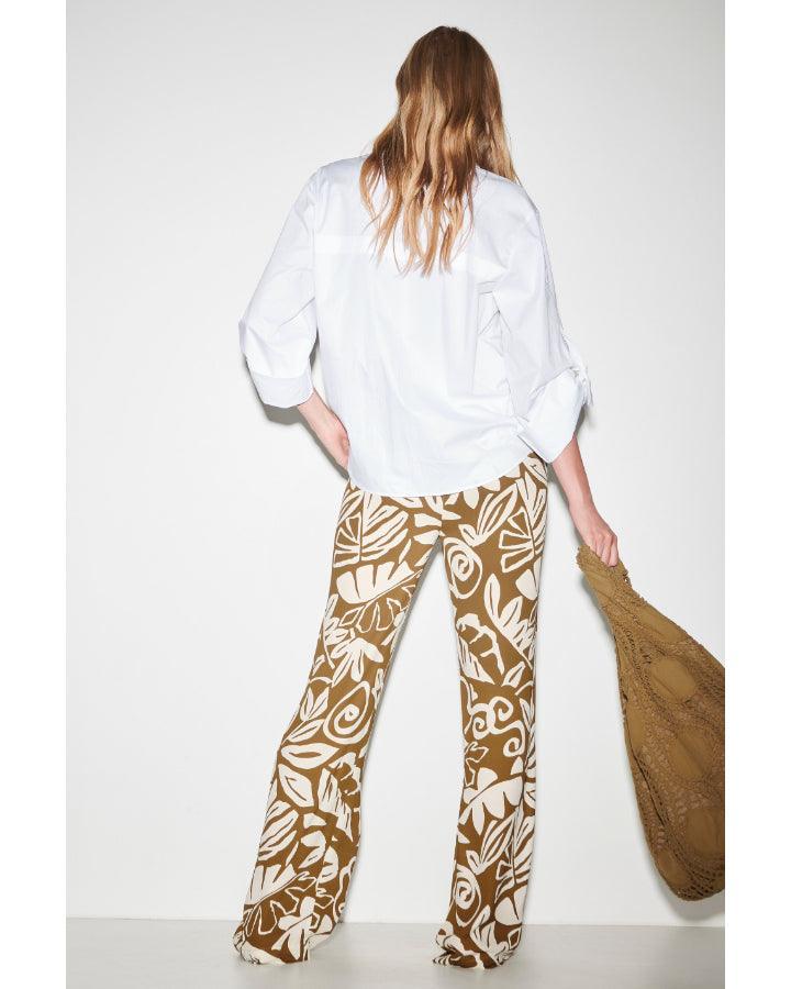 Luisa Cerano - Luisa Cerano Tied Sleeve Cotton Shirt