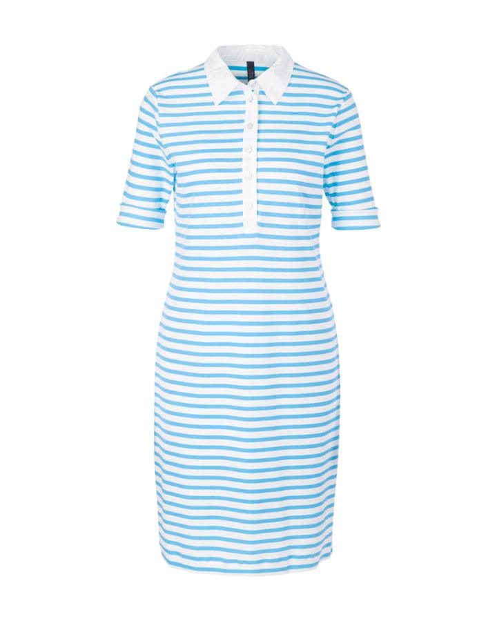 Marc Cain Striped Polo Dress – BLU'S