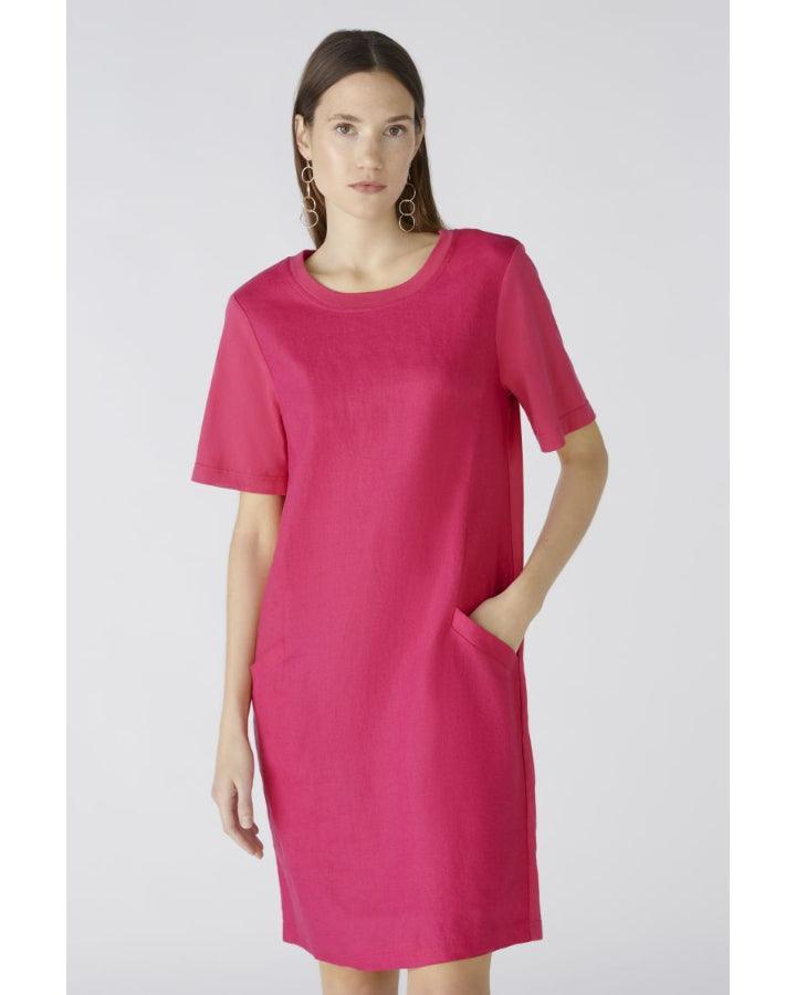 Oui Linen T-Shirt Dress  BLU'S