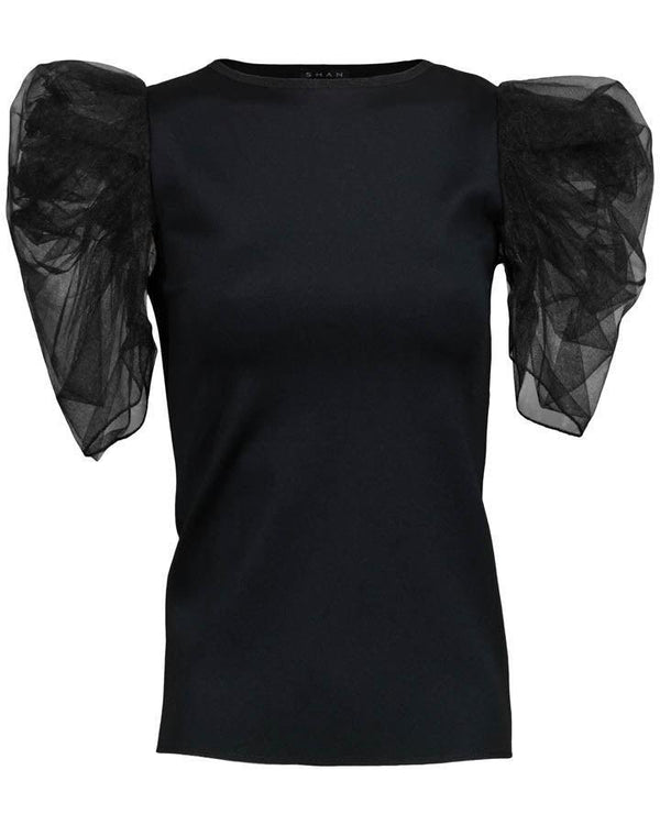 Shan - Glamorous Puff Sleeve Top