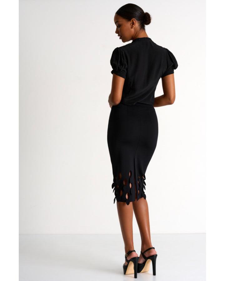 Shan - Shan Pencil Skirt With Cut Outs