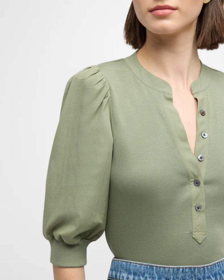 Veronica Beard Coralee Top Sage