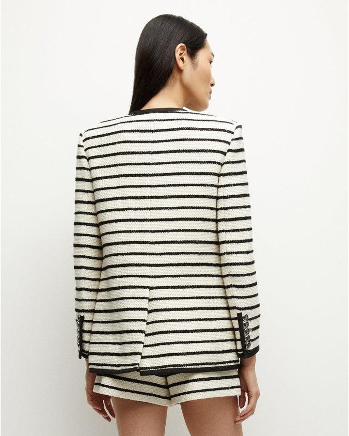 Veronica Beard Foster Striped Dickey Jacket