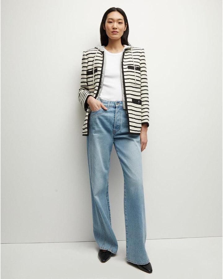 Veronica Beard Foster Striped Dickey Jacket