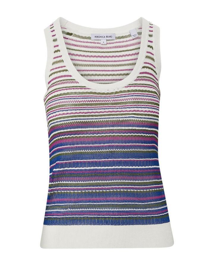Veronica Beard Nabella Striped Knit Tank