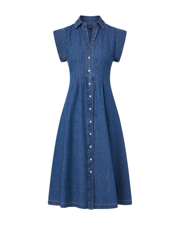 Veronica Beard - Veronica Beard Ruben Cotton Chambray Dress