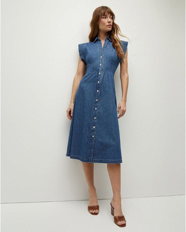 Veronica Beard - Veronica Beard Ruben Cotton Chambray Dress