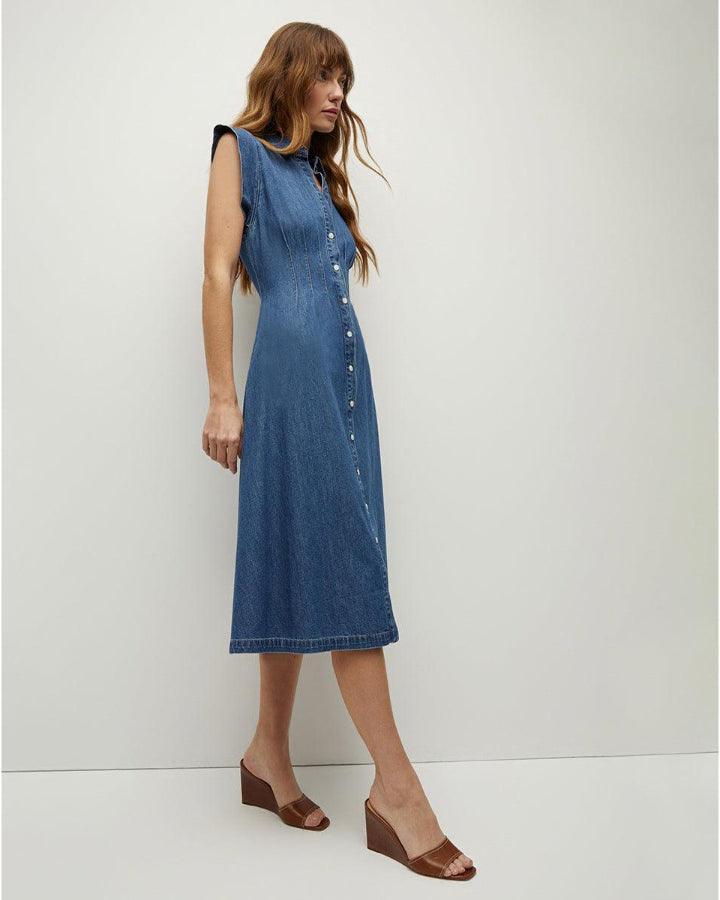 Veronica Beard - Veronica Beard Ruben Cotton Chambray Dress