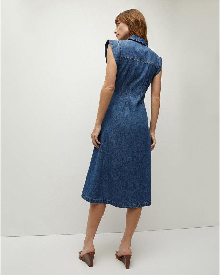 Veronica Beard - Veronica Beard Ruben Cotton Chambray Dress
