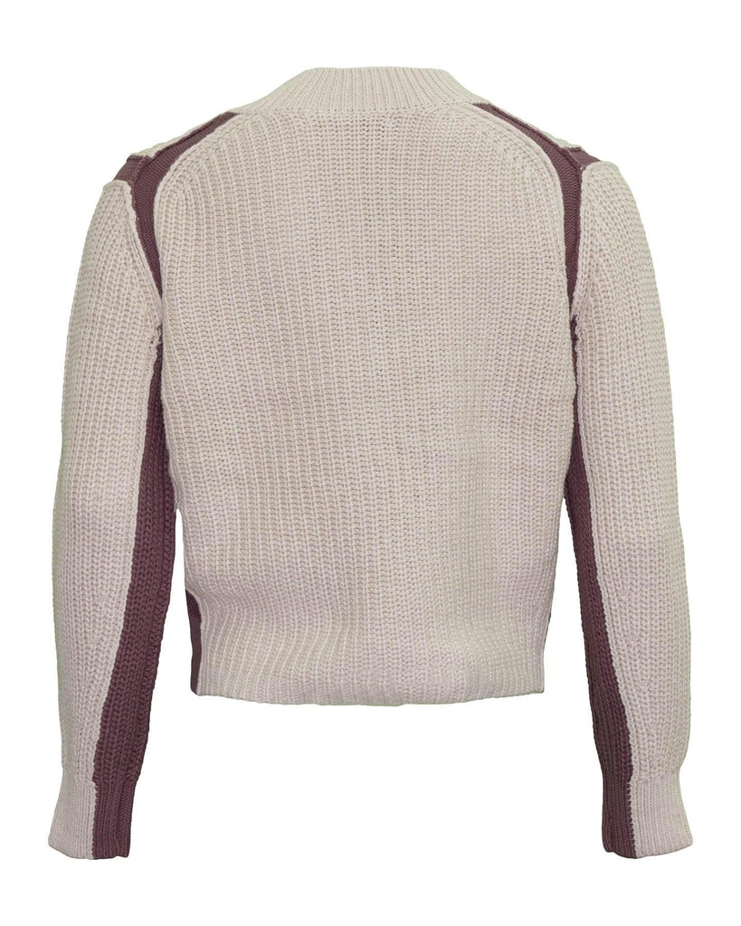 360 Cashmere - Violet Colorblock Cotton Sweater