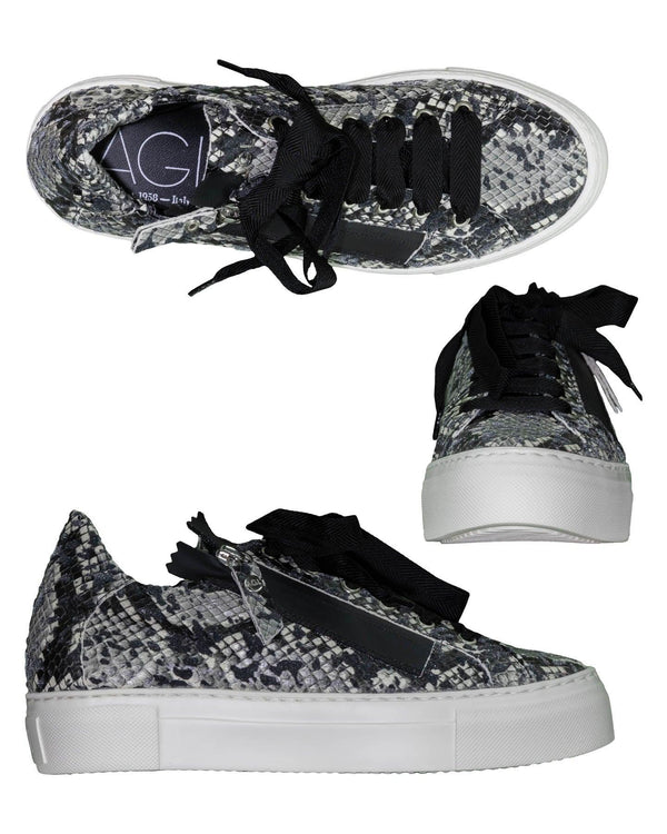 AGL - Meghan Snake Print Sneakers