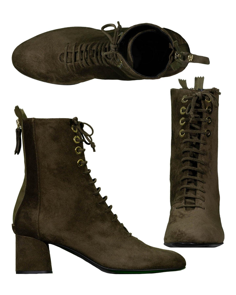 AGL - Scarlet Suede Lace Up Boot