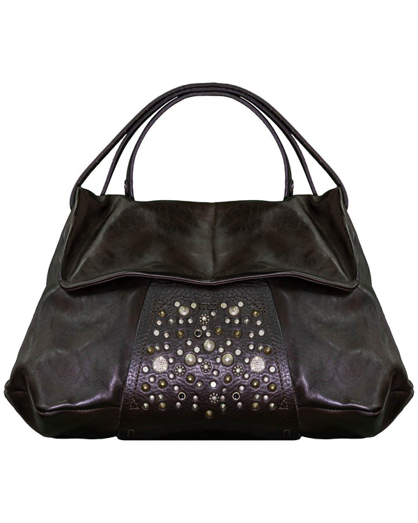 AS 98 - Leather Stud Detail Handbag
