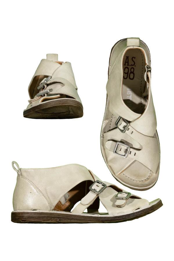 AS 98 - Peeptoe Leather Sandal