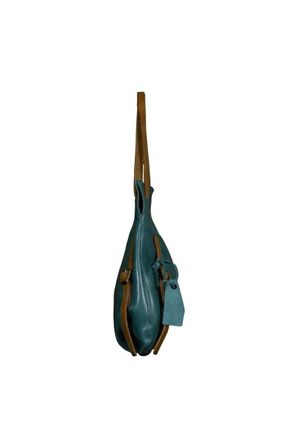 AS 98 - Zip Top Shoulder Bag Emerald