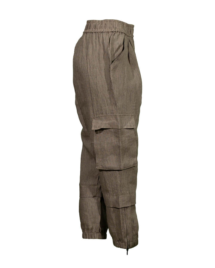 Ayrtight - Breton Linen Stripe Zip Jogger Pant