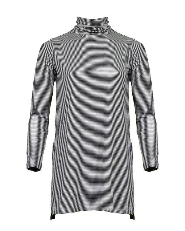 Ayrtight - Lexi Mini Stripe Turtleneck Tunic