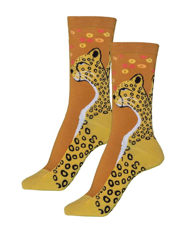 Bleu Foret - Cheetah Pattern Socks