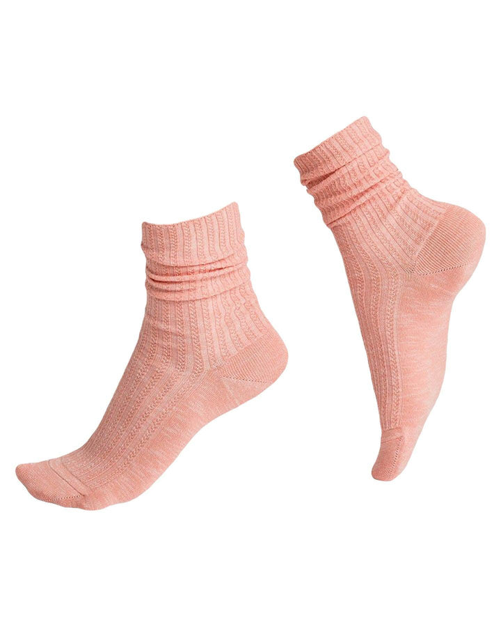 Bleu Foret - Cotton Cable Socks
