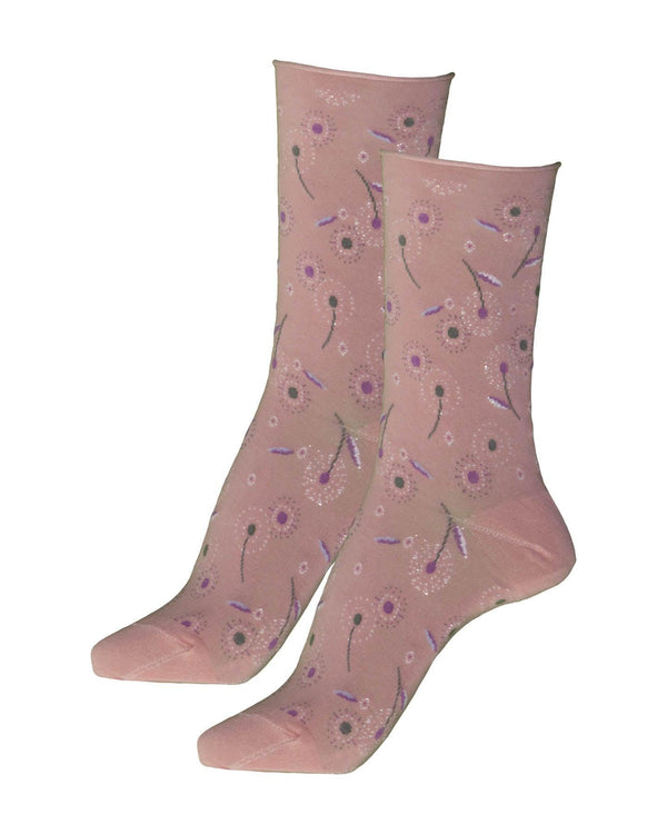 Bleu Foret - Dandelion Socks
